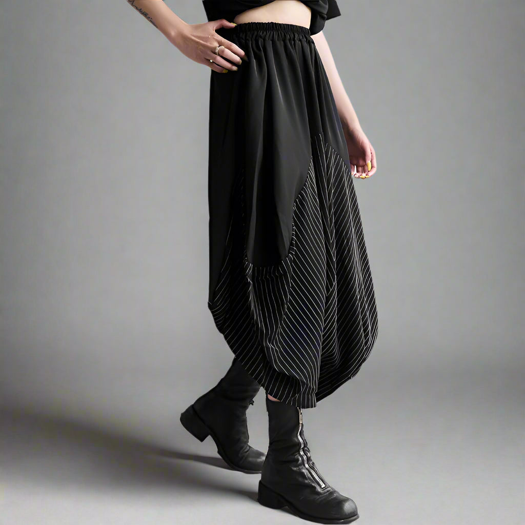 Striped Harem Hammer Trousers