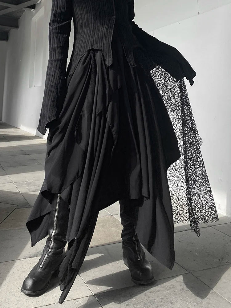 Ethereal Asymmetrical Gothic Skirt