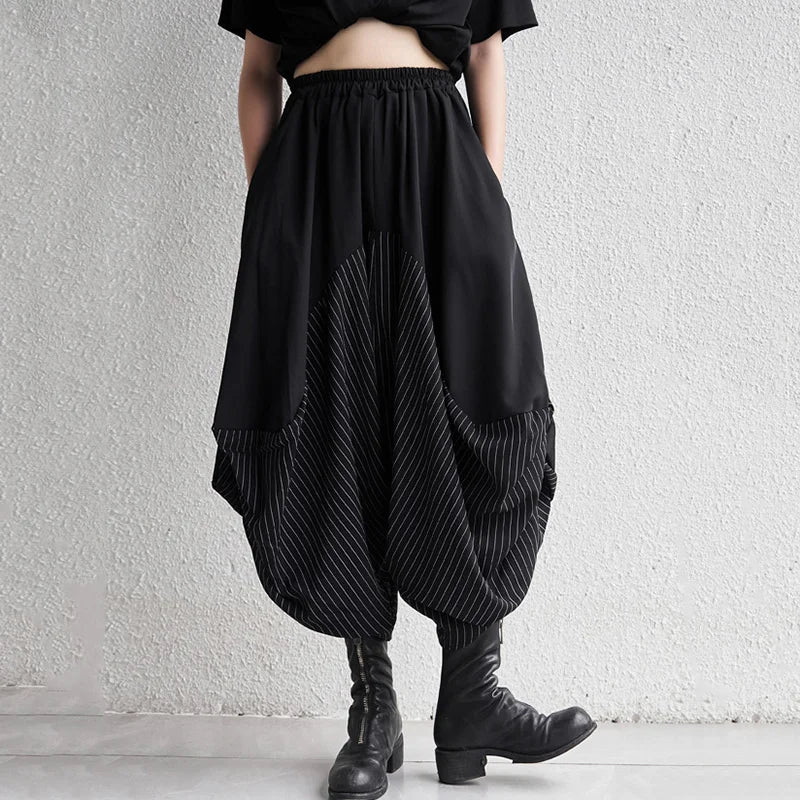 Striped Harem Hammer Trousers