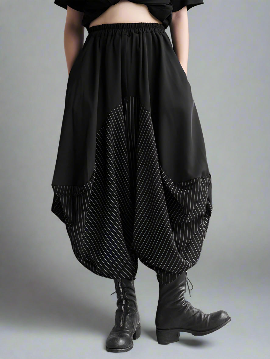 Striped Harem Hammer Trousers