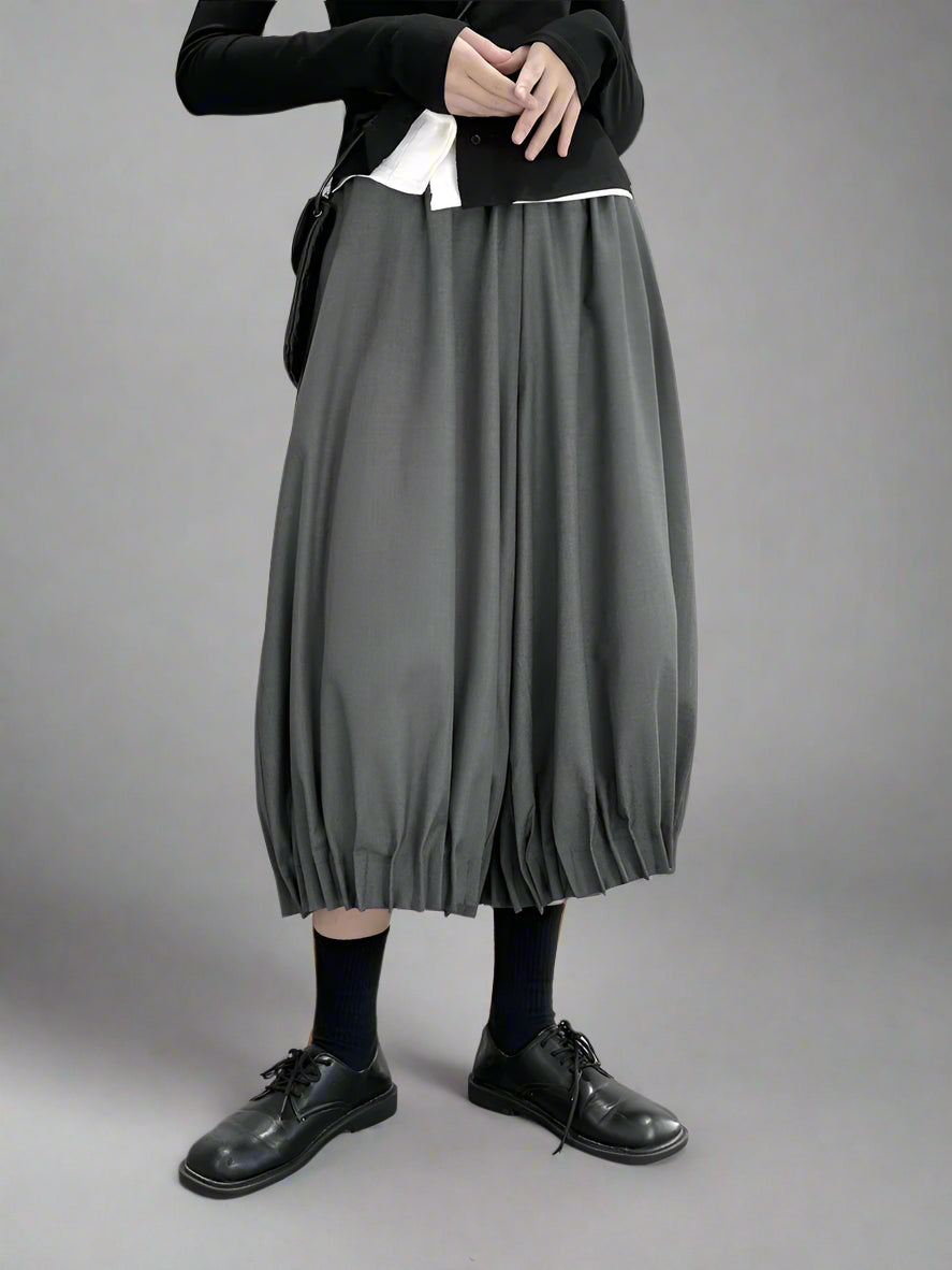 Puffed Clown-Style Mid-Calf Trousers