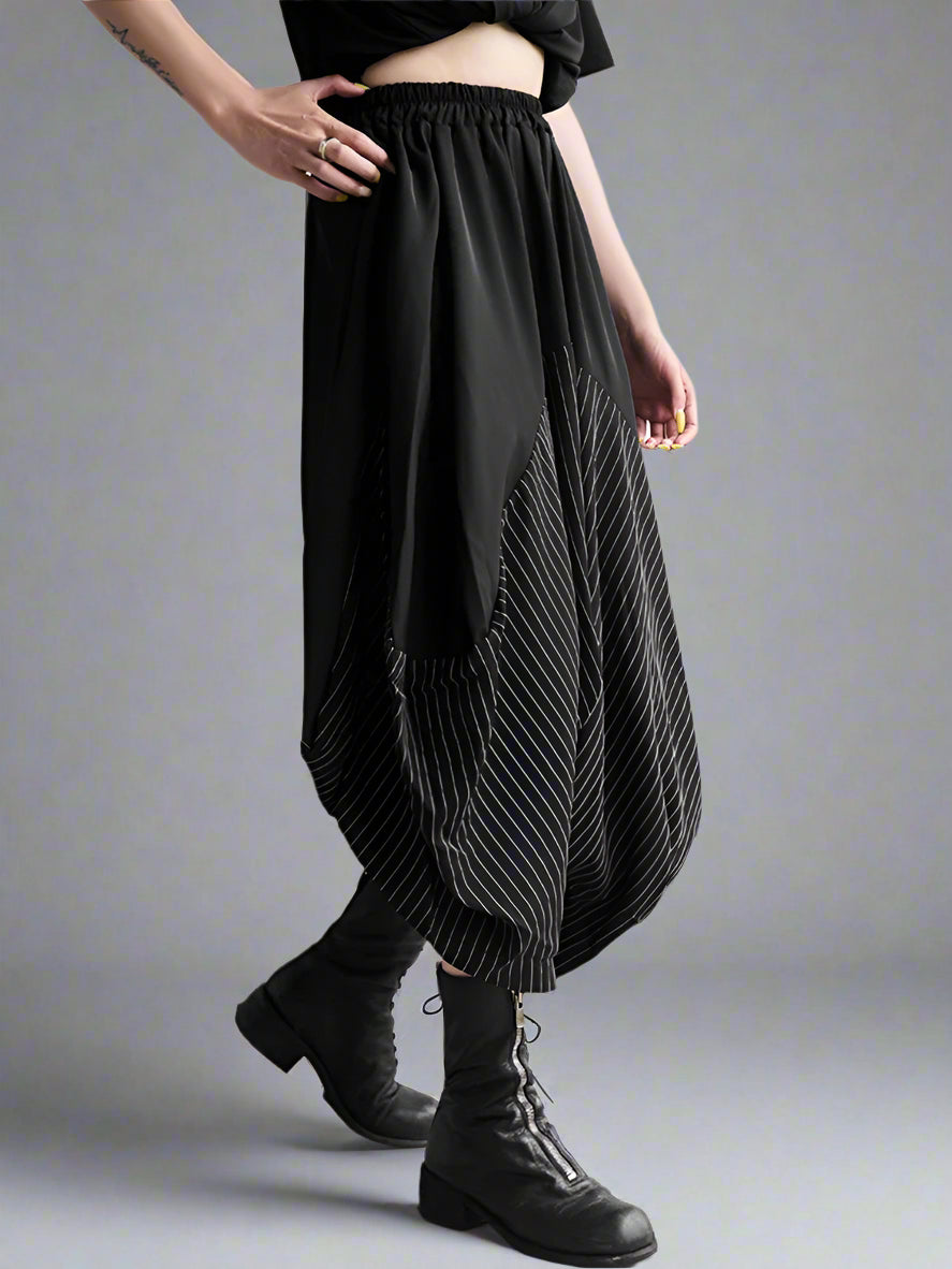 Striped Harem Hammer Trousers