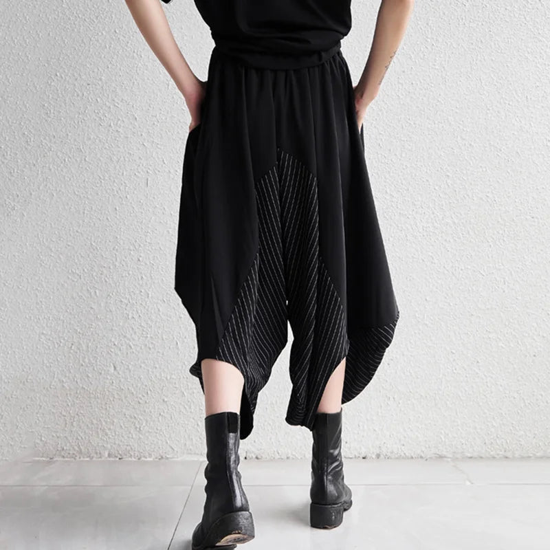 Striped Harem Hammer Trousers