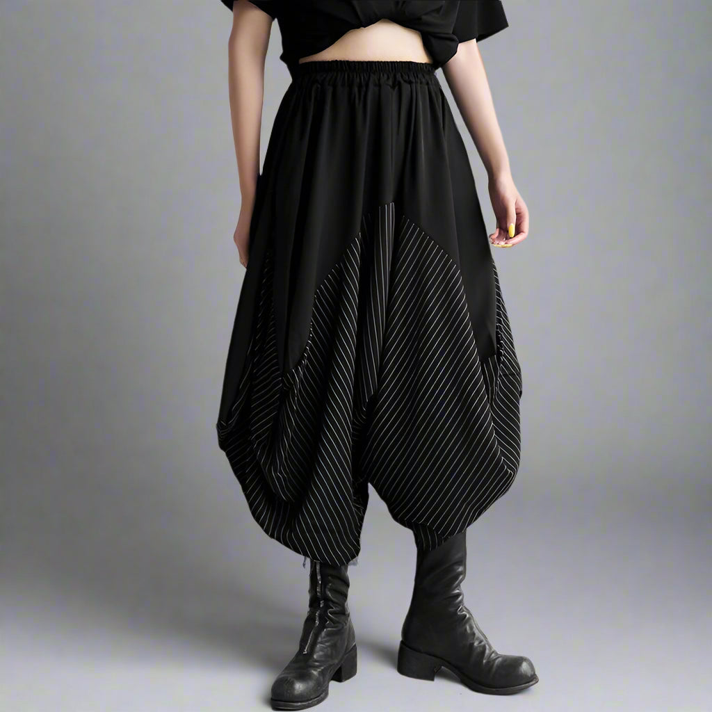 Striped Harem Hammer Trousers