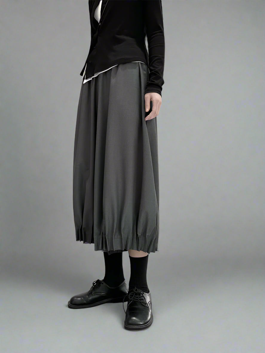Puffed Clown-Style Mid-Calf Trousers