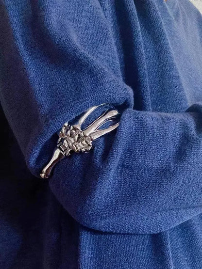 Skeleton Grip Alloy Bracelet