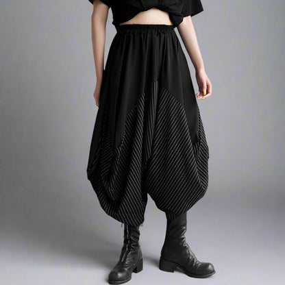 Striped Harem Hammer Trousers